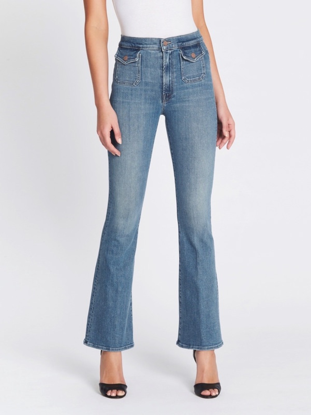 MOTHER High Waisted Mini Pocket Cruiser Jeans (New With Tags)